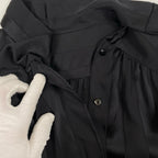 EURO VINTAGE / アシンメトリーシルクブラウス 参考定価：50,000程度 SIZE:42