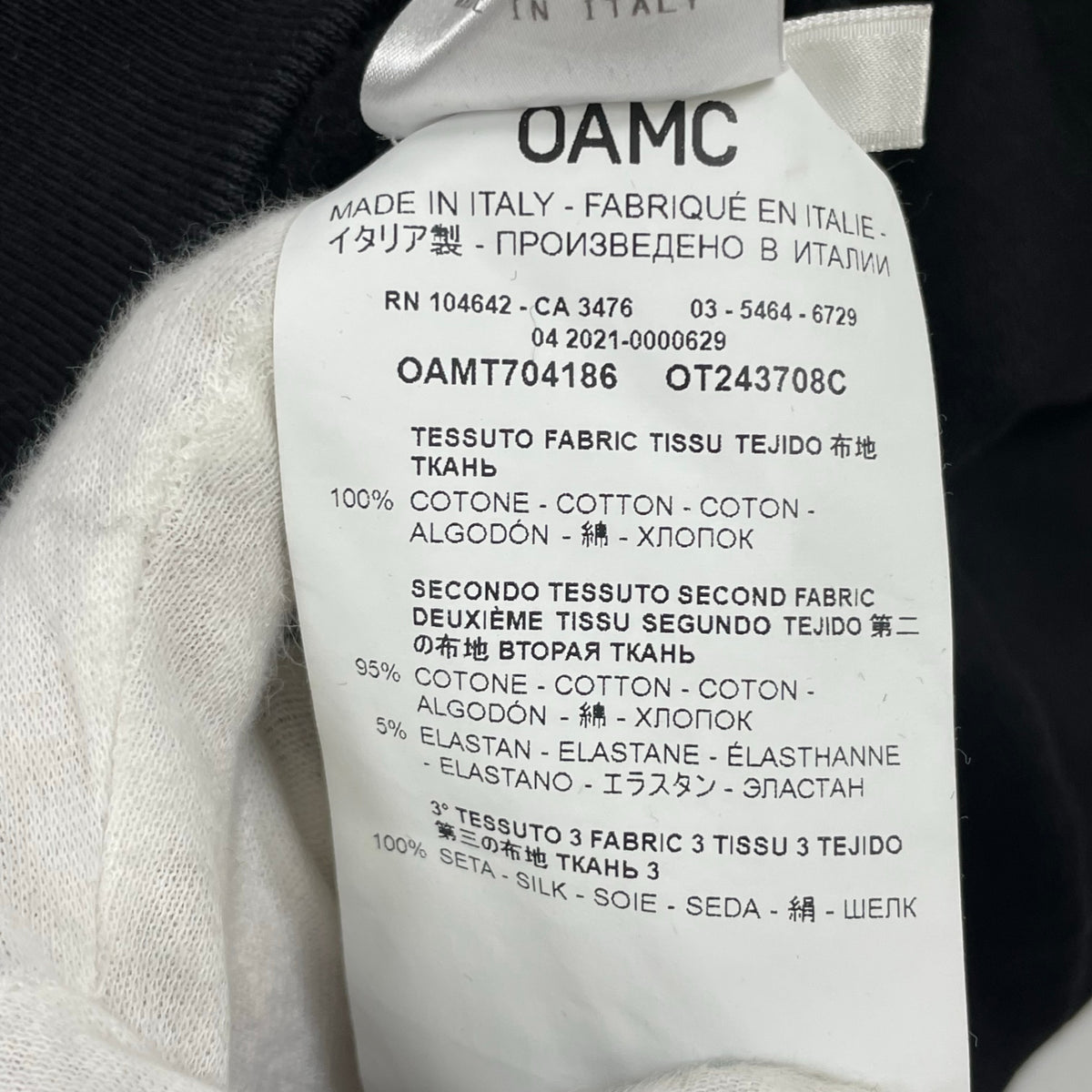 OAMC / Mark Crewneck Sweater 参考定価：57,500+tax SIZE：M