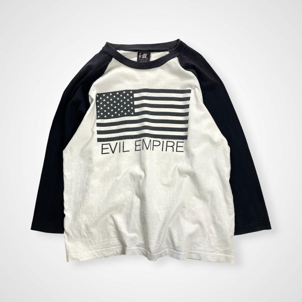 RAGE AGAINST THE MACHINE / 96年コピーライト オリジナル 「EVIL EMPIRE」 ラグランTEE 1オーナー品 SIZE:L