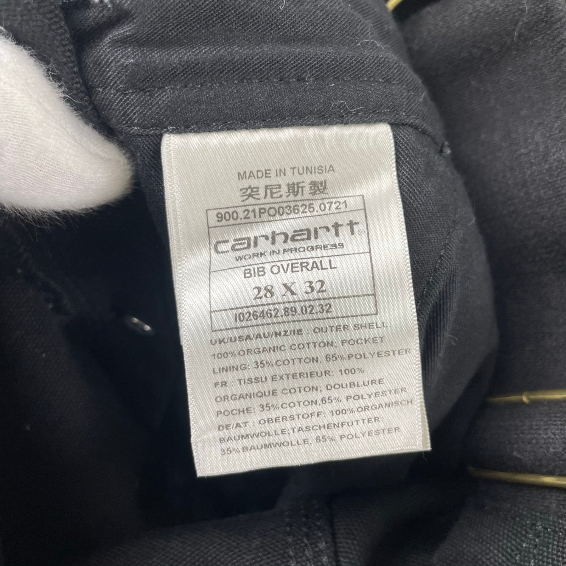 carhartt WIP カーハート ダブリューアイピー / BIB OVERALL ブラック 参考定価：34,000+tax SIZE:28×32