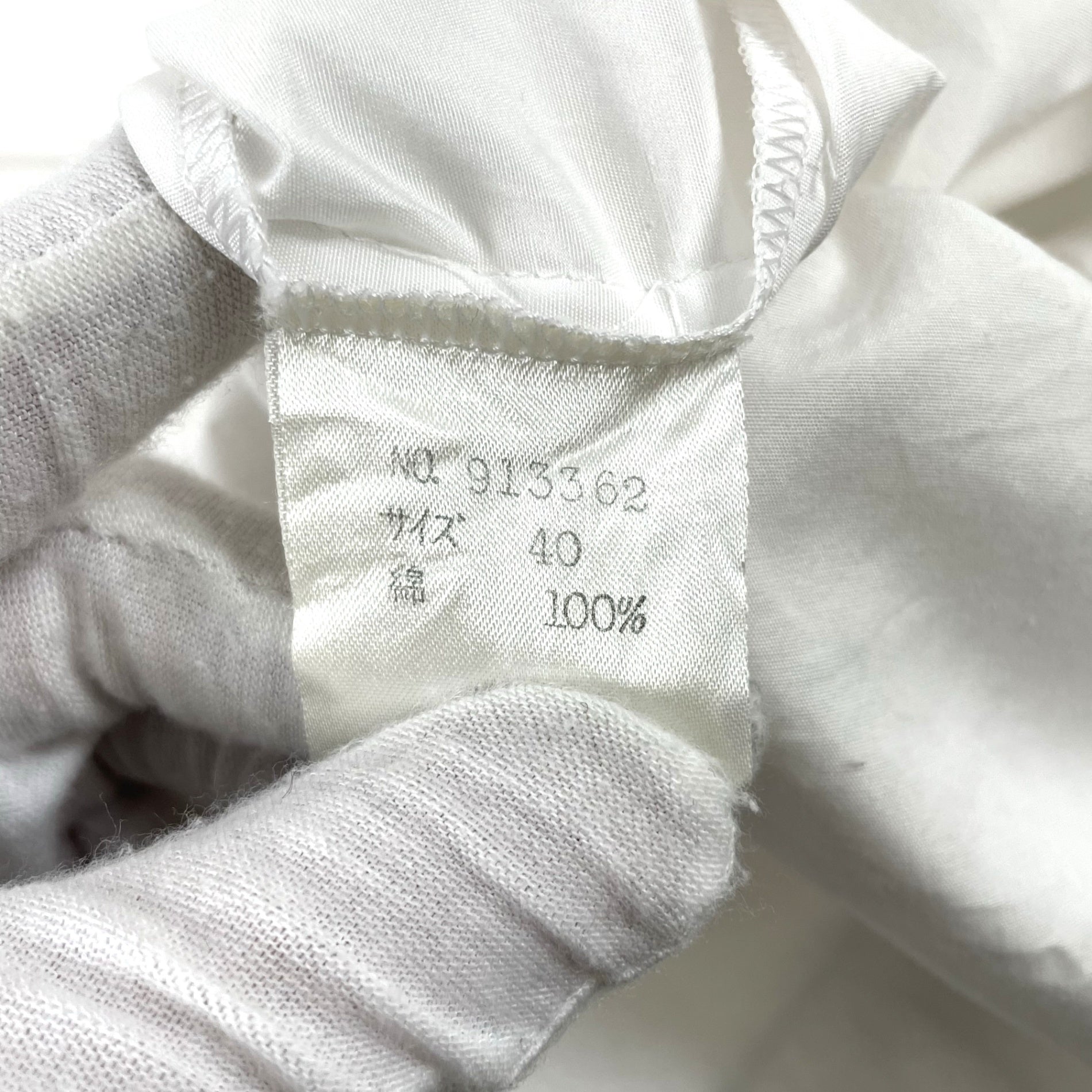 EURO VINTAGE / ヴィンテージレース切替シャツ SIZE:40