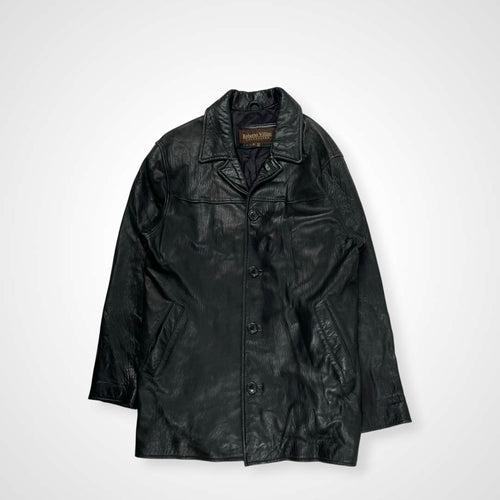 VINTAGE ヴィンテージ / ユーロタイプレザーカーコート ブラック SIZE:M