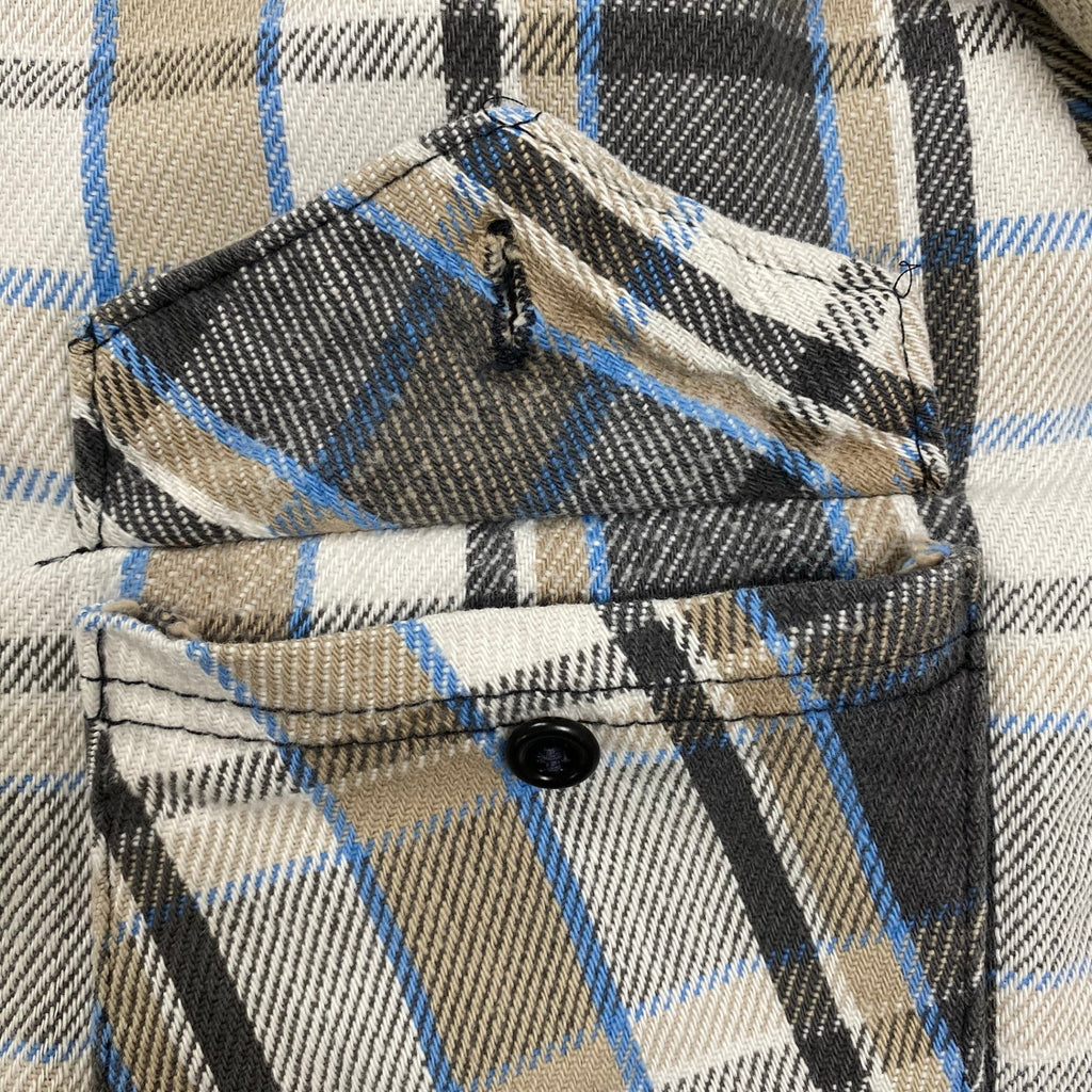 6-70s VINTAGE ヴィンテージ / フランネルネルシャツ 好配色 USA製 SIZE:S程度