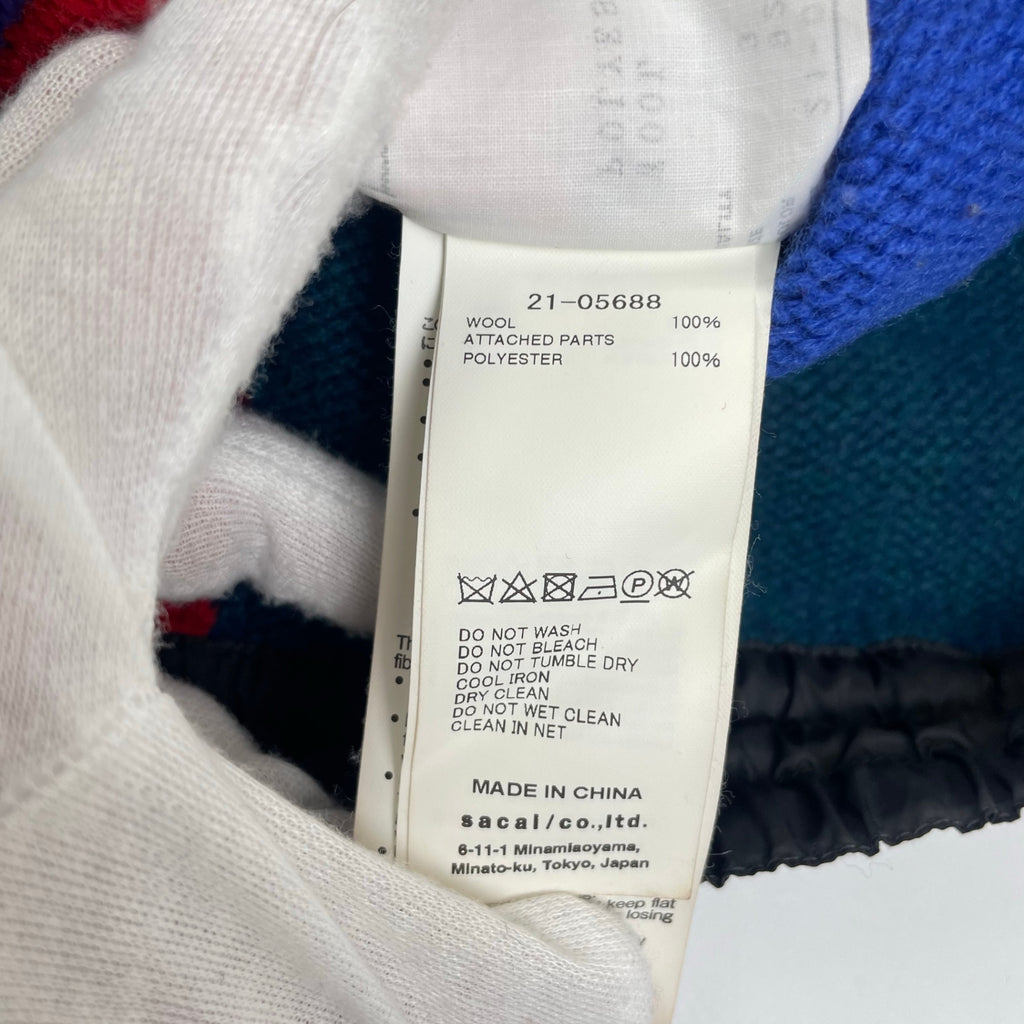 sacai × KAWS サカイ カウズ / Jacquard Knit Pullover タートルネックニット 参考定価：90,000+tax SIZE:3