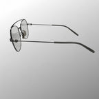 【美品】 金子眼鏡 / PURE TITANIUM ダブルブリッジ  KM-38 GY 参考定価：50,000程度