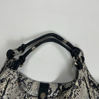 EMPORIO ARMANI / カーフレザートートバッグ パイソン加工 参考定価：180,000程度 布袋付