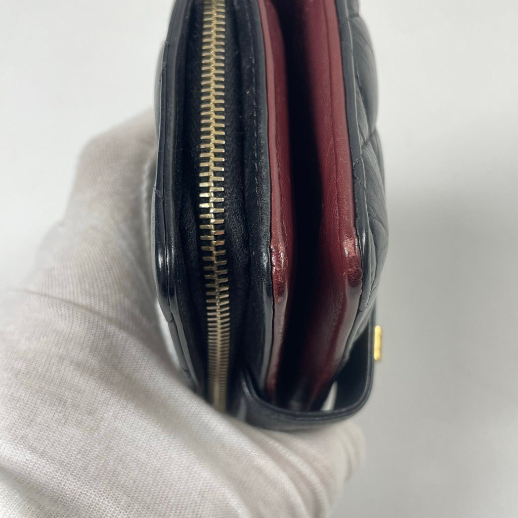 CHANEL / 2.55ライン マトラッセ キルティングウォレット ブラック