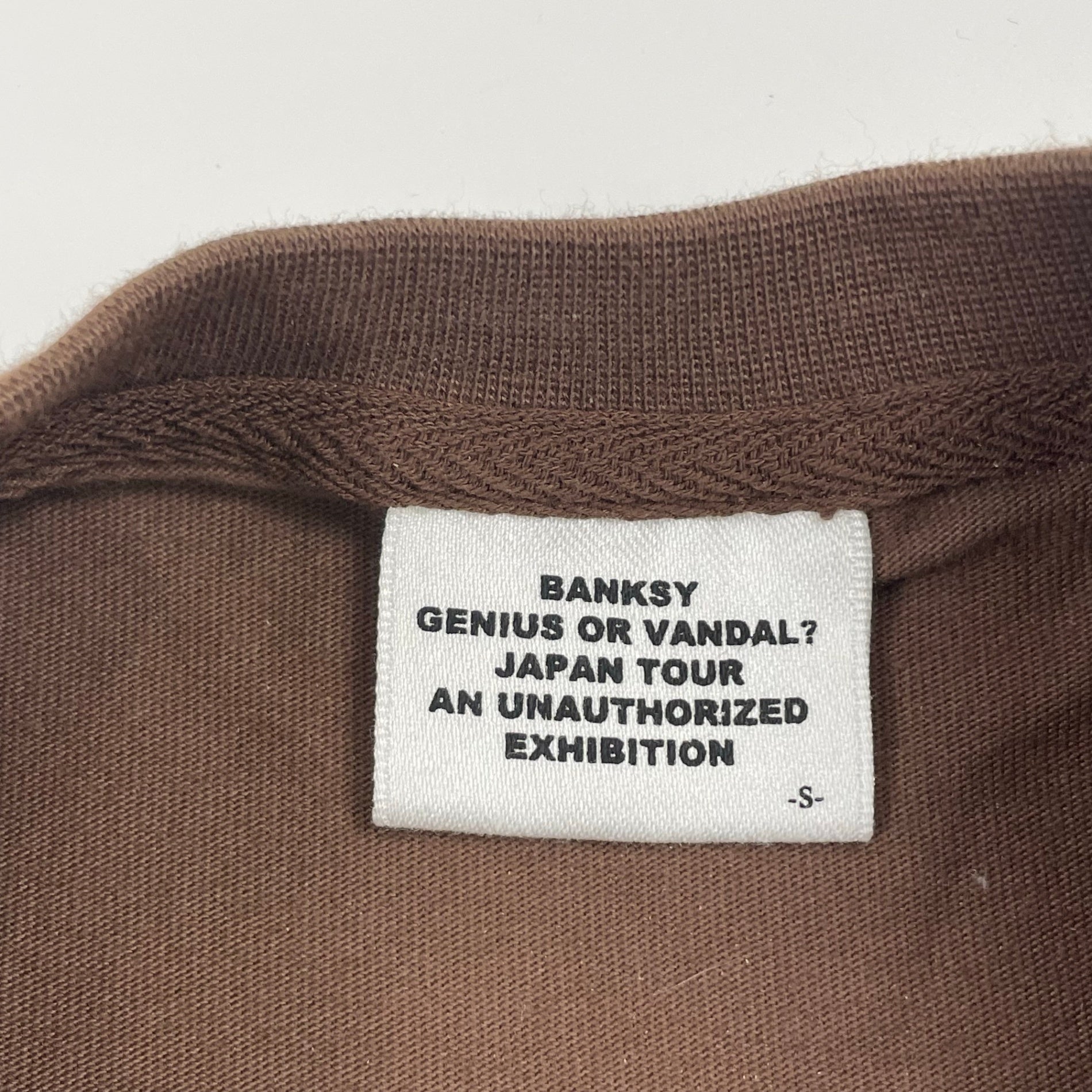 BANKSY バンクシー / オフィシャルプリントTEE 日本ツアー GENIUS or VANDAL SIZE:S