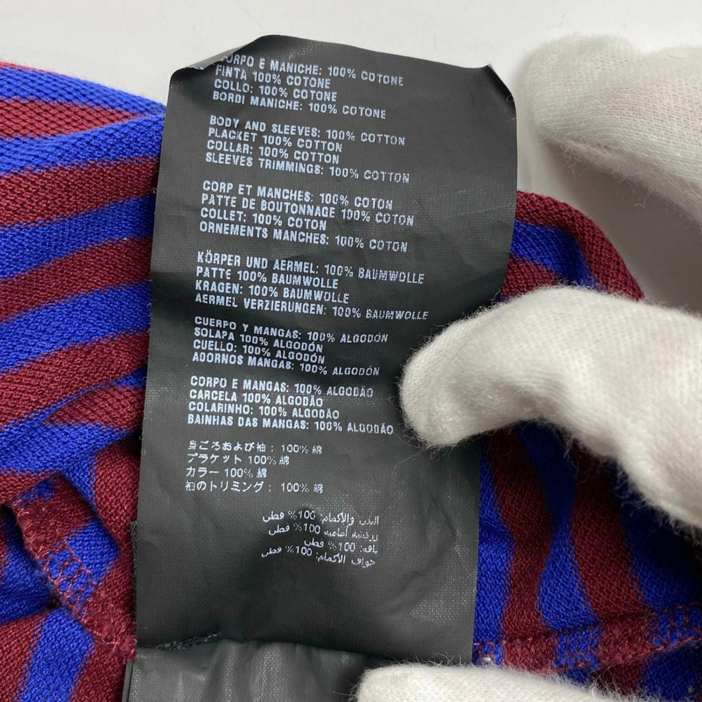 PRADA プラダ / ボーダー ポロシャツ 三角ロゴプレート ユニセックス UJM730 SIZE:XS