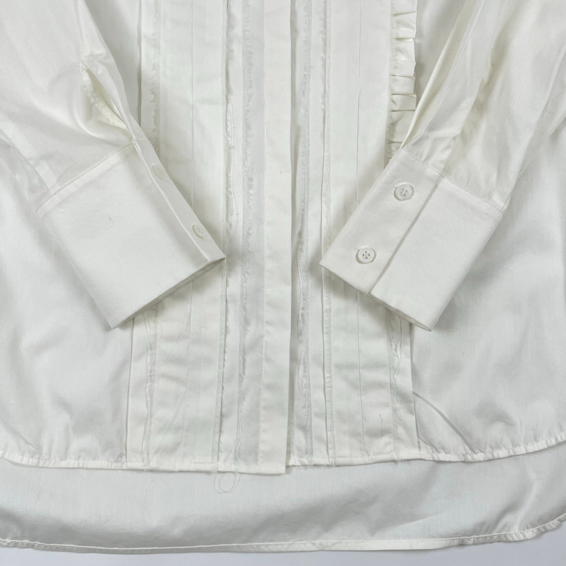 PHILOSOPHY / フリルロングシャツ 参考定価：70,000程度 SIZE:40