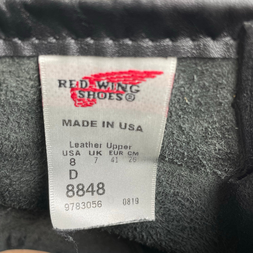 RED WING × FREAK'S STORE レッドウィング フリークスストア / 別注 6-inch Classic Moc ブラック「シャパラル」 8848 ガラスレザー USA製  美品 SIZE:26cm