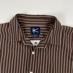 KANEMASA PHIL. × +81 カネマサフィル / 別注THICK AND THIN STRIPE ROYAL OX DRESS JERSEY SHIRT 参考定価：27,000 SIZE:L
