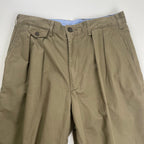 【BEAMS100名品】 BEAMS PLUS ビームスプラス / 2プリーツ チノ トラウザーズ カーキ 参考定価：12,000+tax SIZE：M