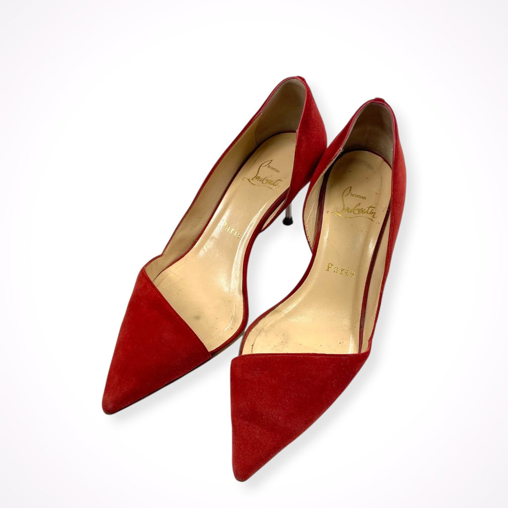 Christian Louboutin / メタルヒールスウェードパンプス 箱付 参考定価：120,000程度 SIZE:36