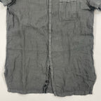 EMPORIO ARMANI エンポリオ アルマーニ / オールドリネンシャツ グレー SIZE：39