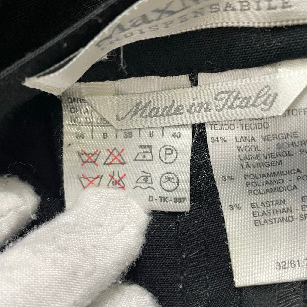 MaxMara INDISPENSABLE / アーカイブ Lycraストレッチストレートパンツ 白タグ SIZE：40