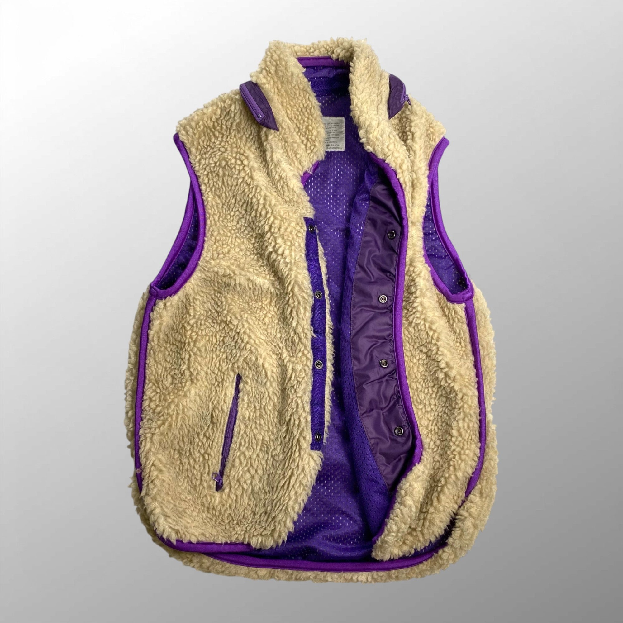 07AW kolor カラー / アーカイブ インサイドアウト パイピングボアベスト SIZE:1