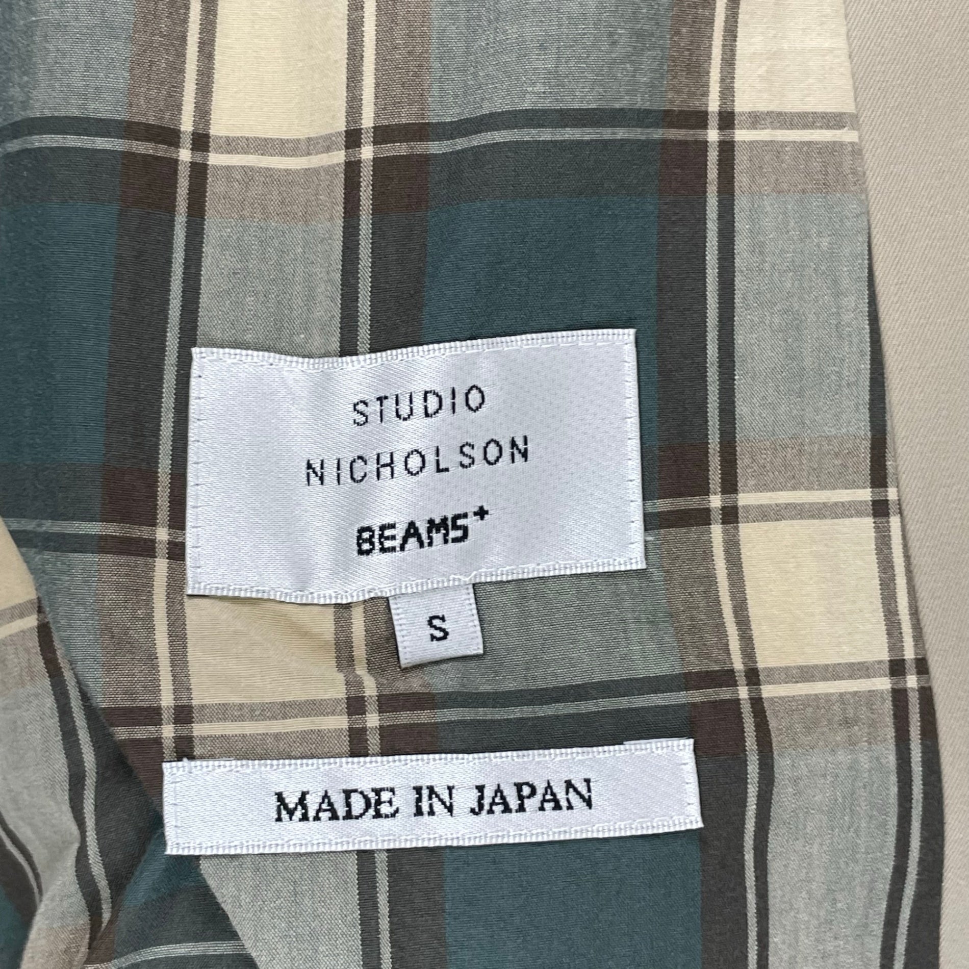 BEAMS PLUS × STUDIO NICHOLSON / PETER RAINCOAT ガーメントケース付 参考定価：130,000+tax SIZE:S