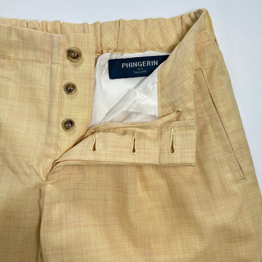 PHINGERIN フィンガリン / 2タックスラックス イエロー 参考定価：25,000程度 SIZE:S