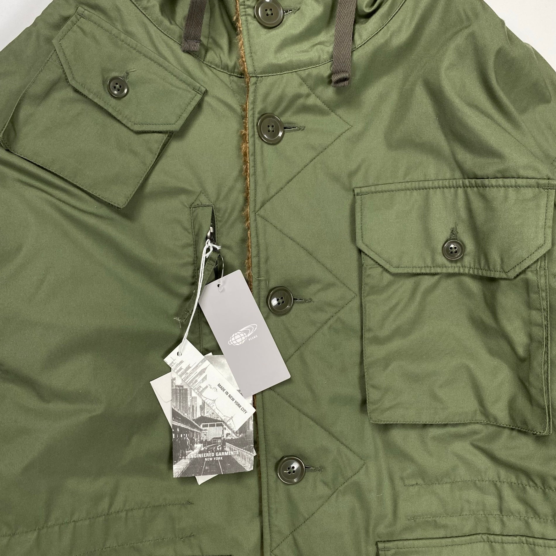 ENGINEERED GARMENTS × BEAMS PLUS / Reversible Field Fur Coat  タグ付 参考定価：117,000+tax SIZE:L