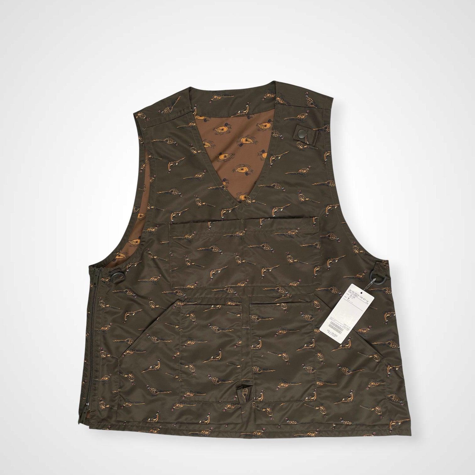 BEAMS PLUS ビームスプラス / Adventure Vest Polyester Animal Print 参考定価：28,000+tax SIZE:M