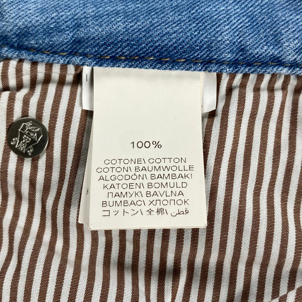BRUNELLO CUCINELLI ブルネロ クチネリ / エンブレム刺繍 デニムパンツ LEISURE FIT  MADE IN ITALY 参考定価：130,000程度 SIZE:48(M程度)