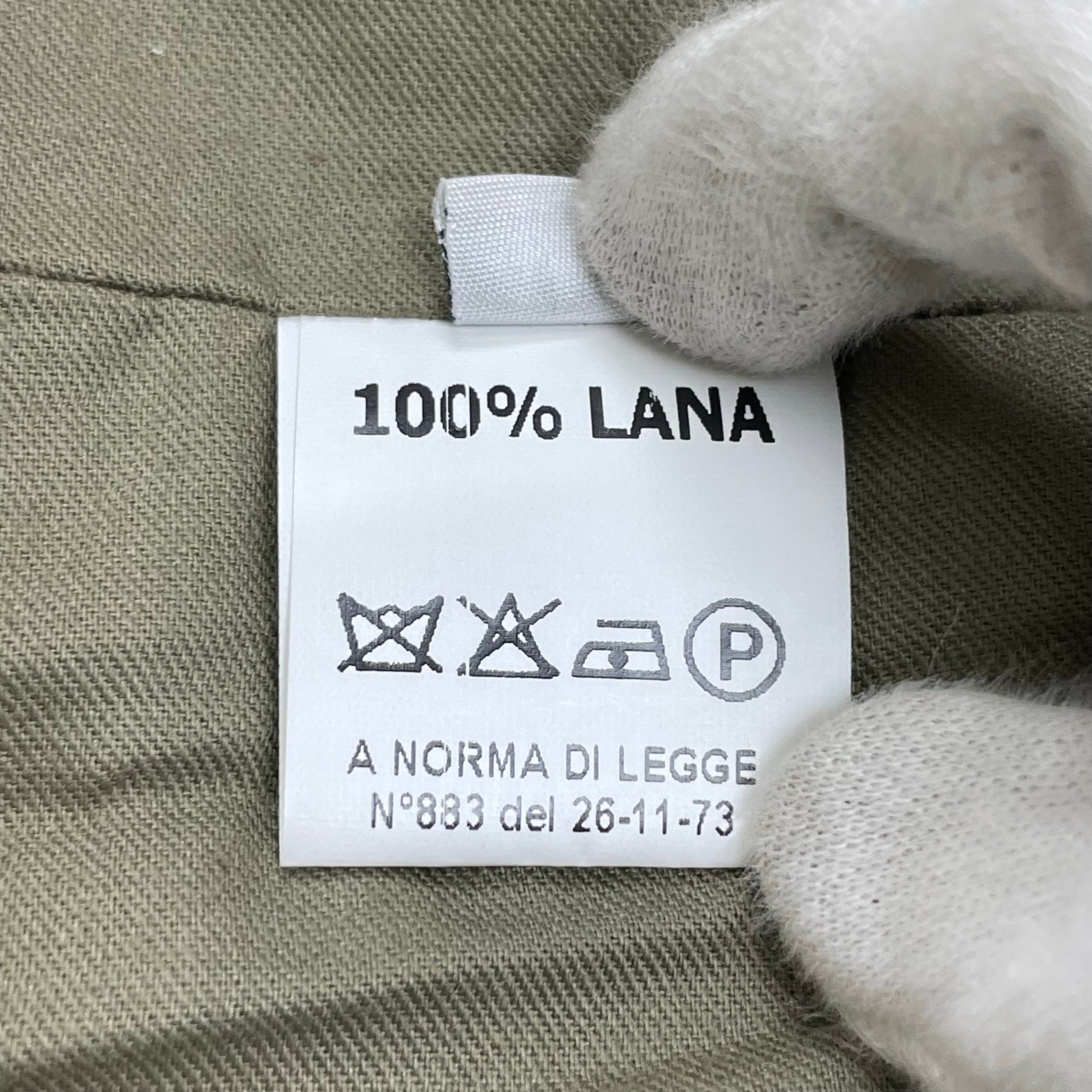 UMIT BENAN ウミットベナン / 強縮ウールサファリベスト カーキ イタリア製 参考定価：50,000程度 SIZE：46