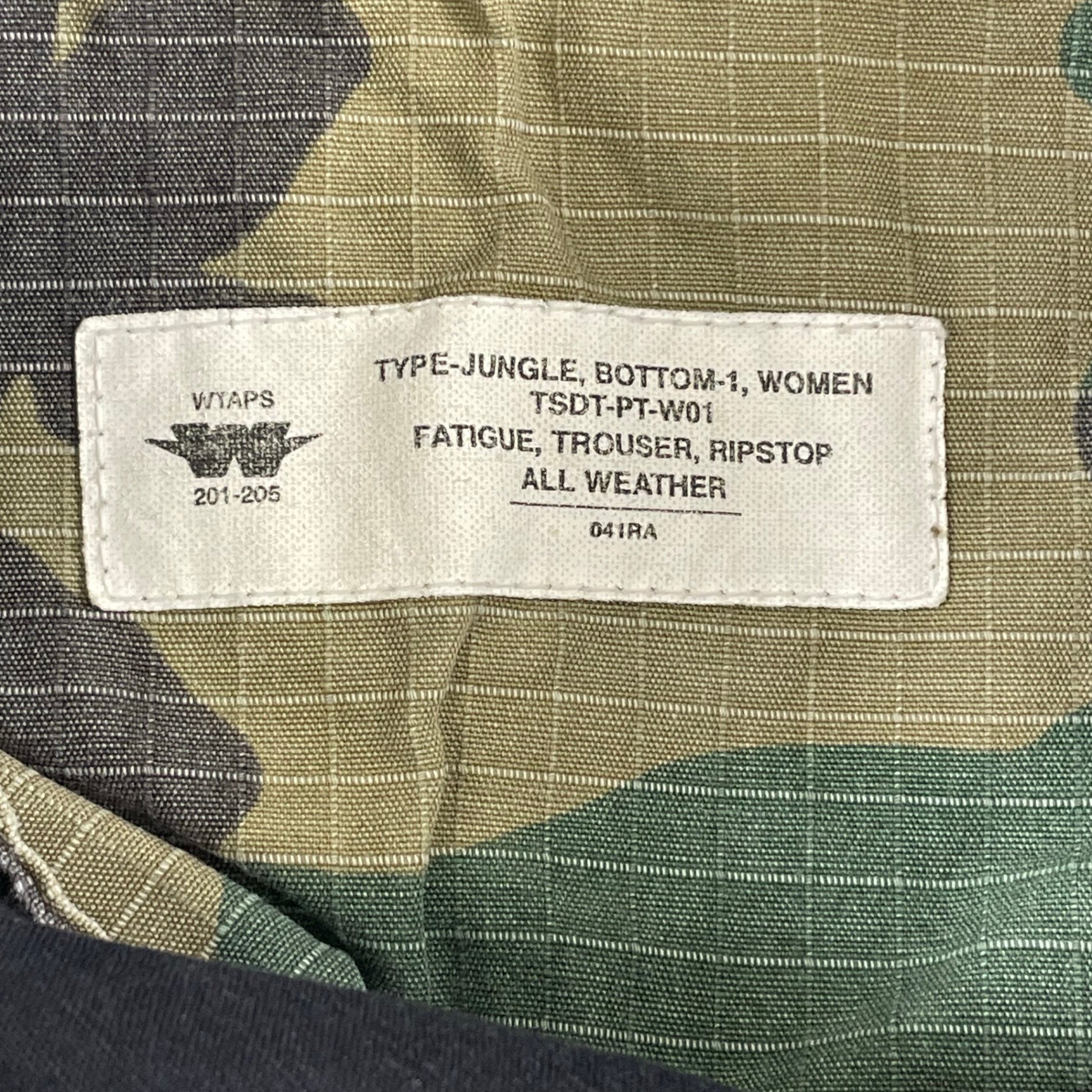 WTAPS / JUNGLE BOTTOM-1 初期 ミリタリーカーゴパンツ SIZE:1