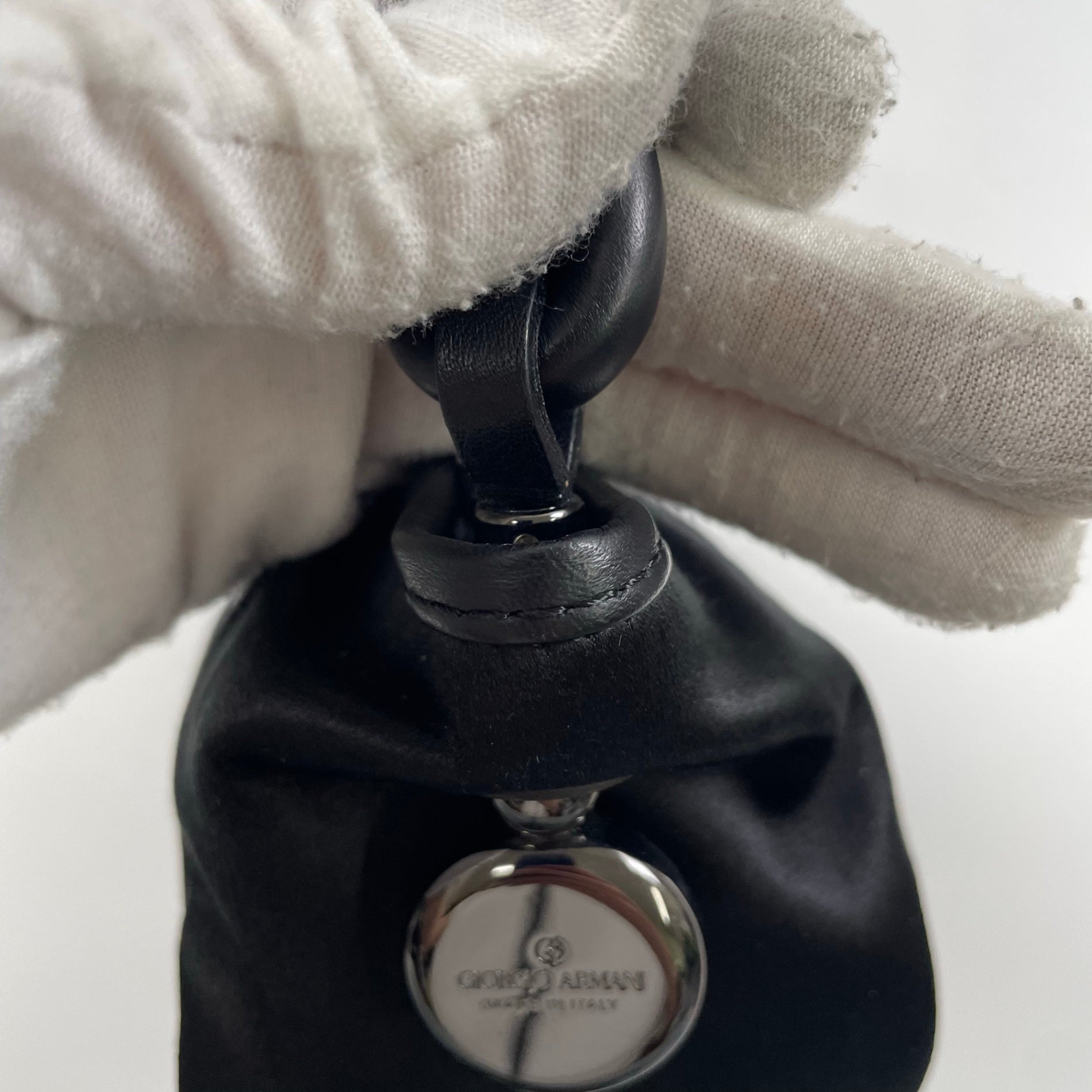 GIORGIO ARMANI / レザーハンドル ミニバッグ LIMITED EDITION 参考定価：180,000程度