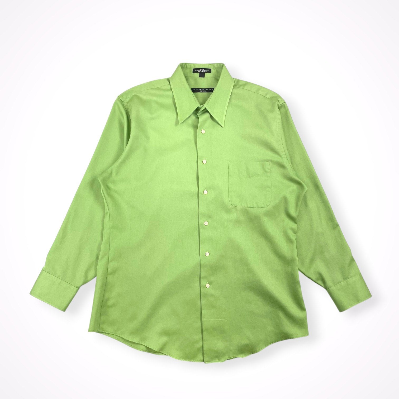GEOFFREY BEENE / 90s ヴィンテージサテンシャツ SIZE:L