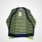 TOGA VIRILIS トーガ ビリリース / JACQUARD KNIT CARDIGAN 25年 未使用品 参考定価：46,000+tax SIZE:48