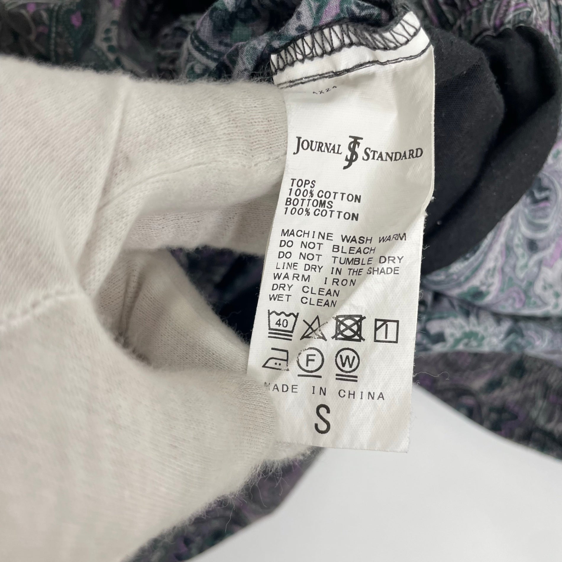 JOURNAL STANDARD ジャーナルスタンダード / ペイズリー柄セットアップ SIZE:S