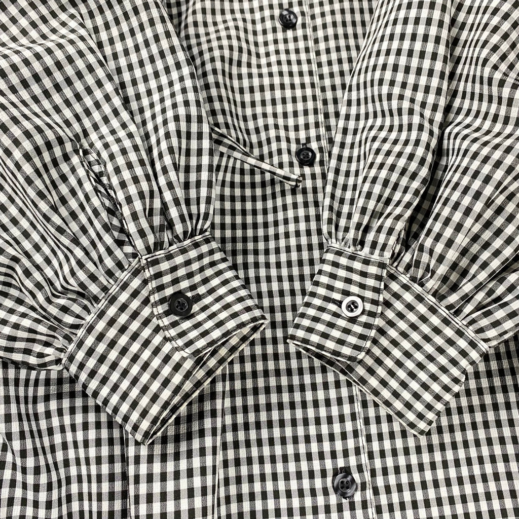 【美品】 AKTE アクテ / サイドコードロングシャツワンピース チェック柄 参考定価：18,000+tax  SIZE：FREE