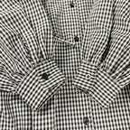 【美品】 AKTE アクテ / サイドコードロングシャツワンピース チェック柄 参考定価：18,000+tax  SIZE：FREE