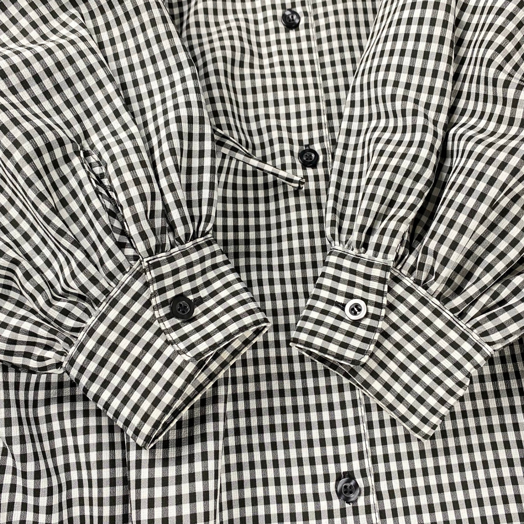 【美品】 AKTE アクテ / サイドコードロングシャツワンピース チェック柄 参考定価：18,000+tax  SIZE：FREE