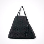 JIMMY CHOO / SASHA/M スタッズトートバッグ ブラック 参考定価：200,000程度