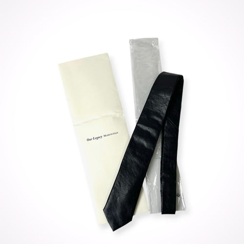 OUR LEGACY / TIE Black Real Fake Leather 参考定価：27,000+tax