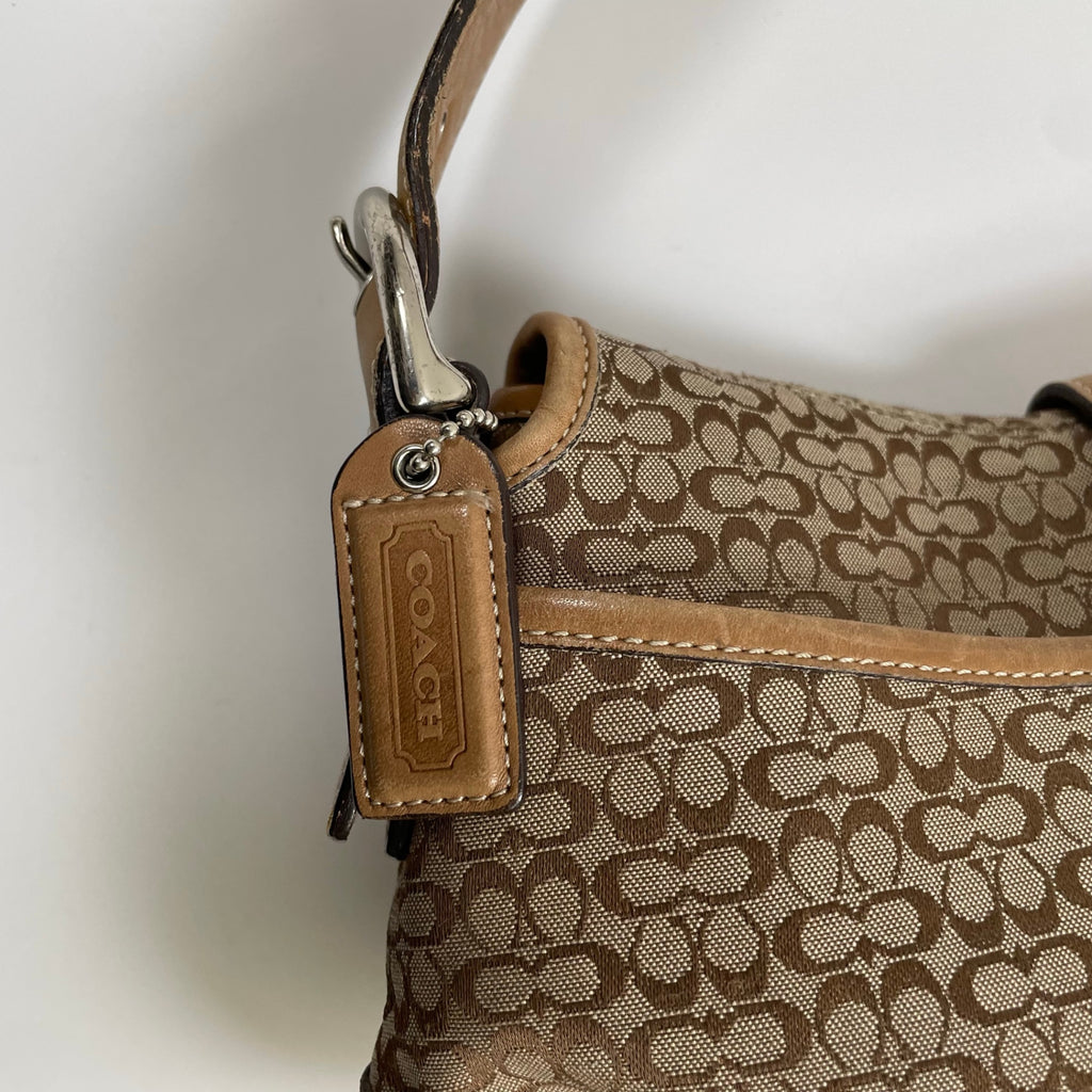 COACH コーチ / ソーホー ミニシグネチャー ワンショルダーバッグ 6808 ブラウン