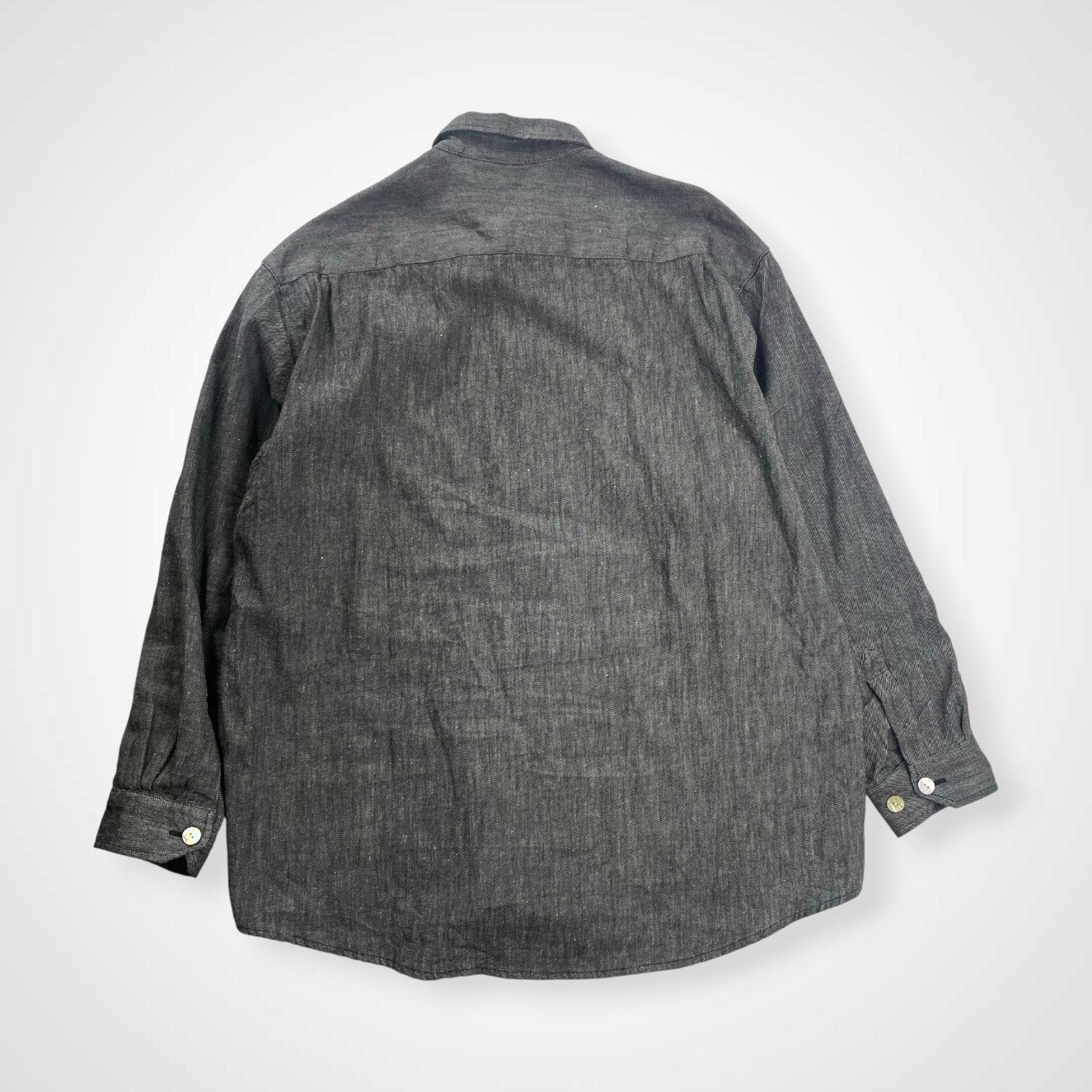 JOURNAL STANDARD × MIKA KASAI / PATCH BUTTON LINEN SH 25AW 参考定価：23,000+tax SIZE:FREE