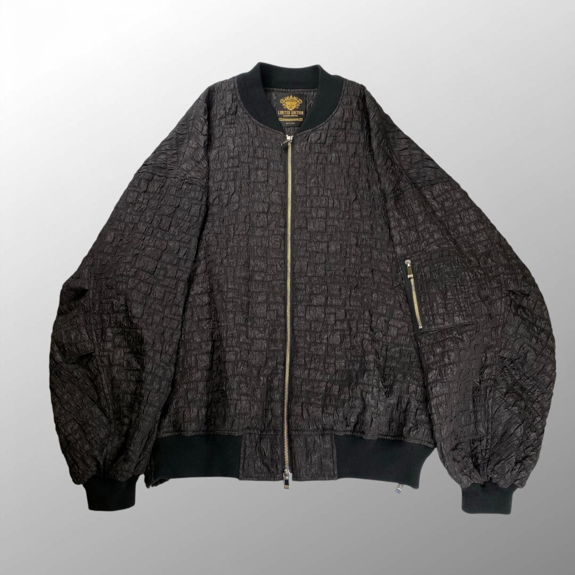 MAISOM SPECIAL LIMITED EDITION メゾンスペシャル リミテッド エディション / Prime-Over MA-1 Bomber Jacket 11241211203 SIZE：2