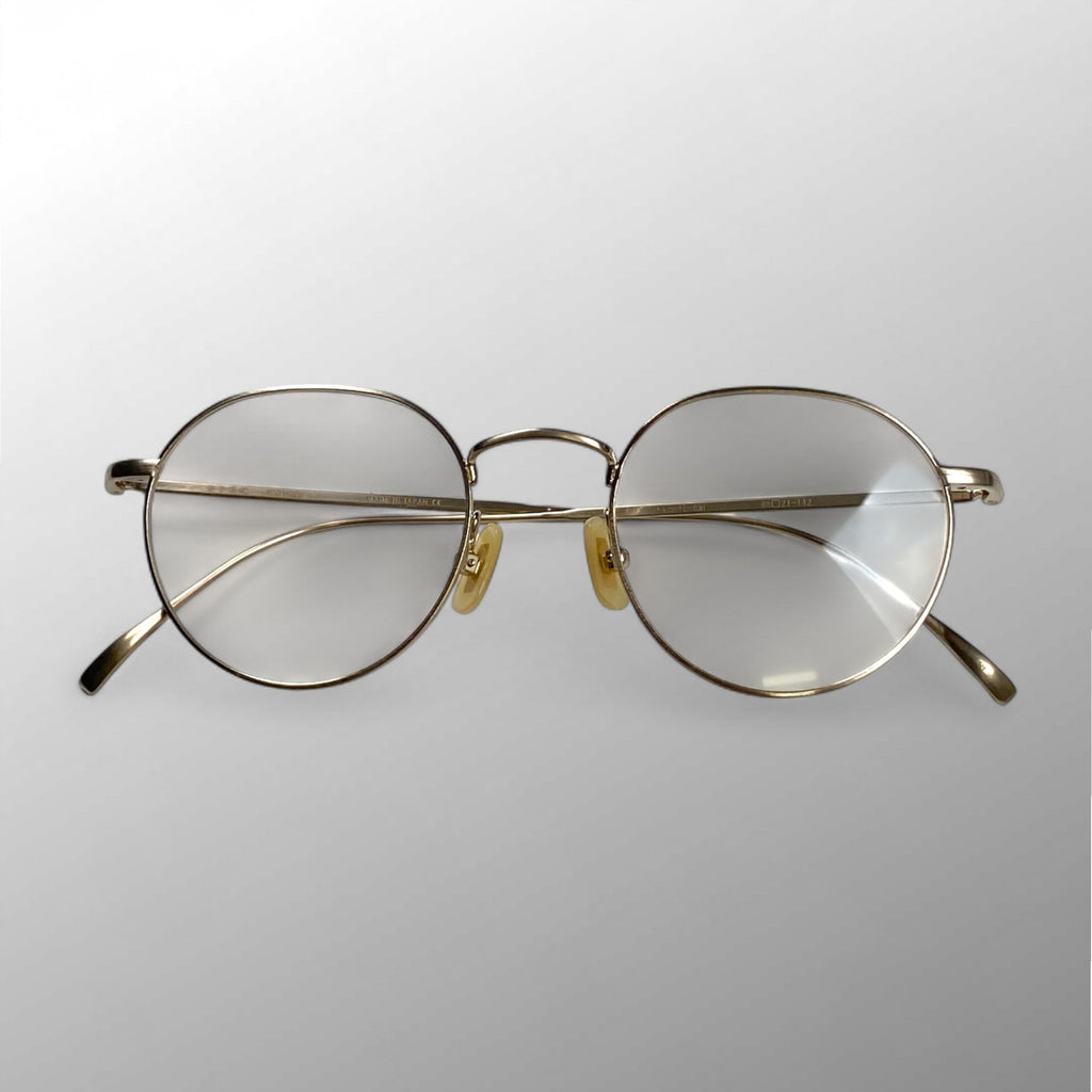 金子眼鏡 「VINTAGE」ライン / パント型 チタン BWG 度なしクリアレンズ  参考定価：40,000+tax