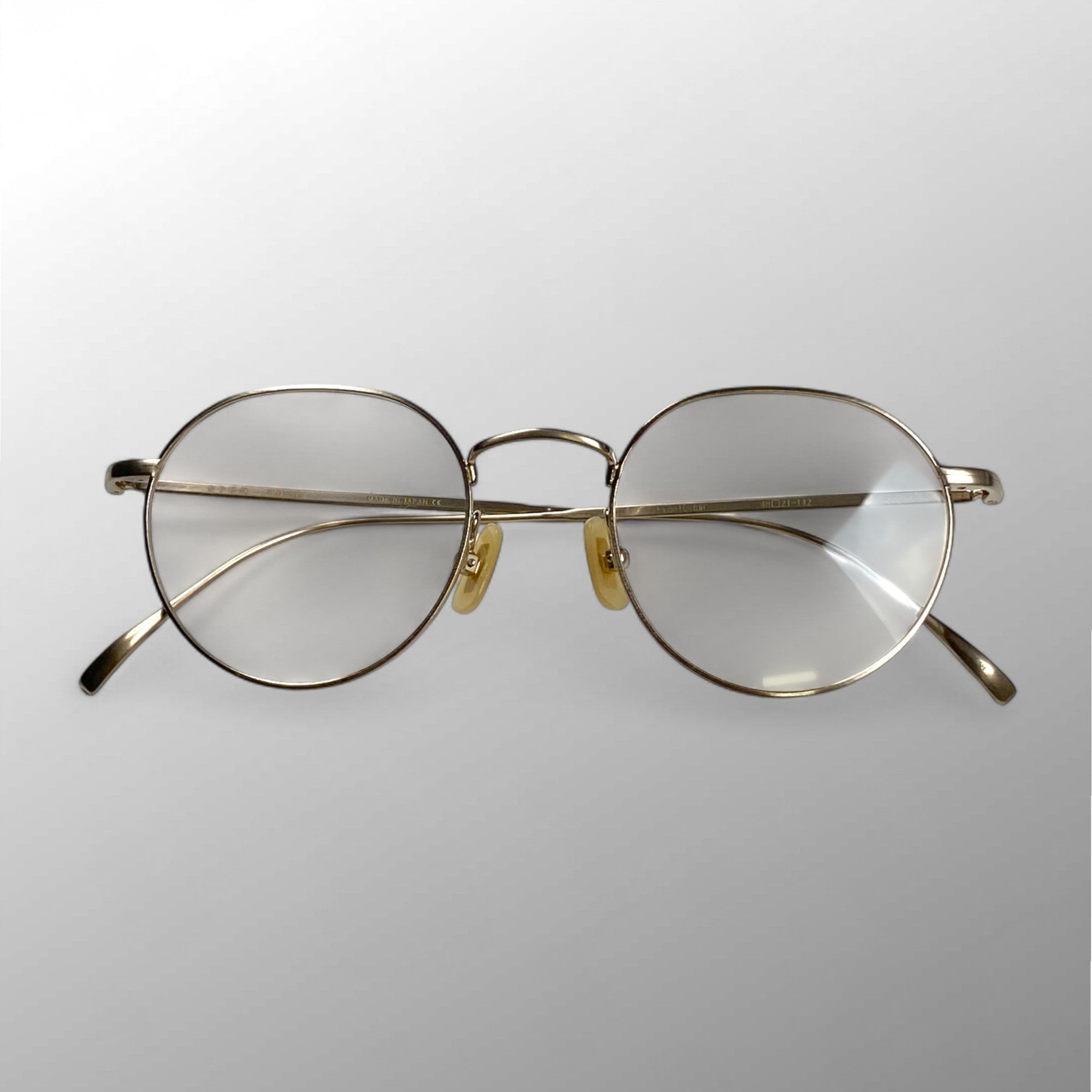 金子眼鏡 「VINTAGE」ライン / パント型 チタン BWG 度なしクリアレンズ  参考定価：40,000+tax