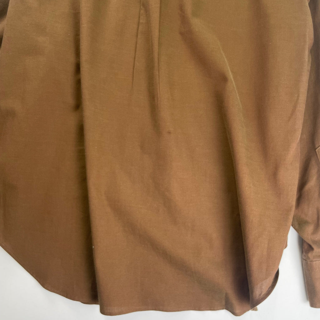 Yohji Yamamoto A.A.R ヨウジヤマモト アール / 90-00s 偏光 ボックスシルエットシャツ ブラウン 参考定価：16,000程度 SIZE：M