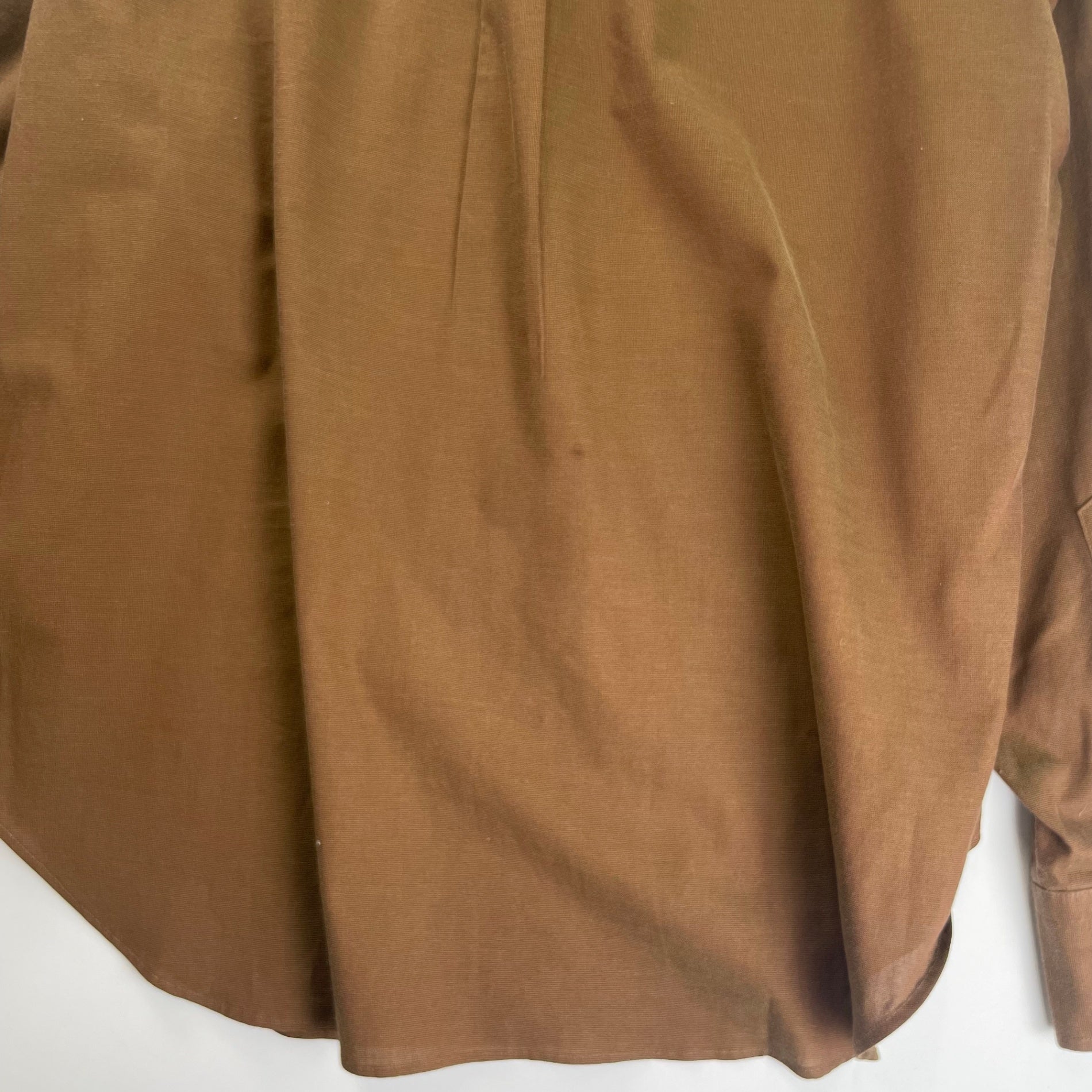 Yohji Yamamoto A.A.R ヨウジヤマモト アール / 90-00s 偏光 ボックスシルエットシャツ ブラウン 参考定価：16,000程度 SIZE：M