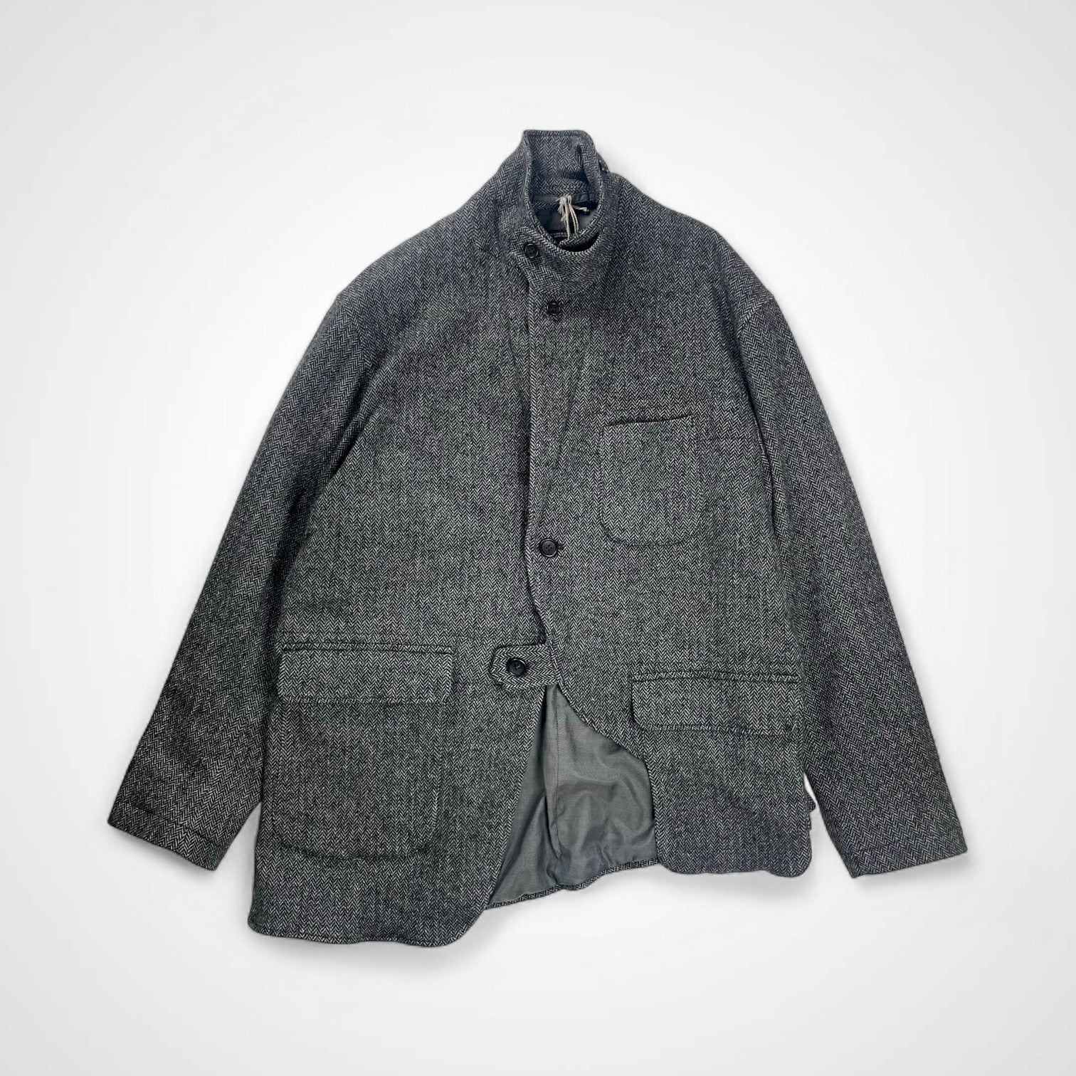ENGINEERED GARMENTS エンジニアドガーメンツ / Slanted Jacket ヘリンボーンツイード 24AW 極美品 参考定価：68,000+tax SIZE:M