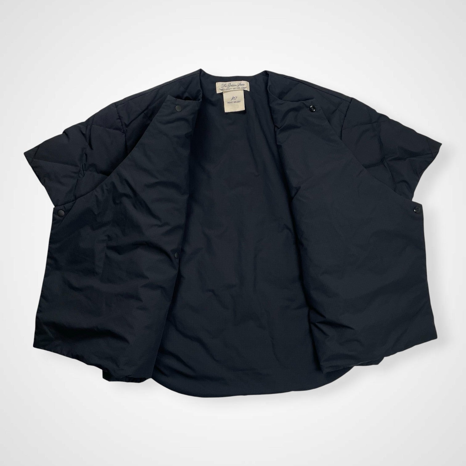 REMI RELIEF レミ レリーフ / ハーフスリーブダウン WRAP DOWN ネイビー 参考定価27,000+tax SIZE:S