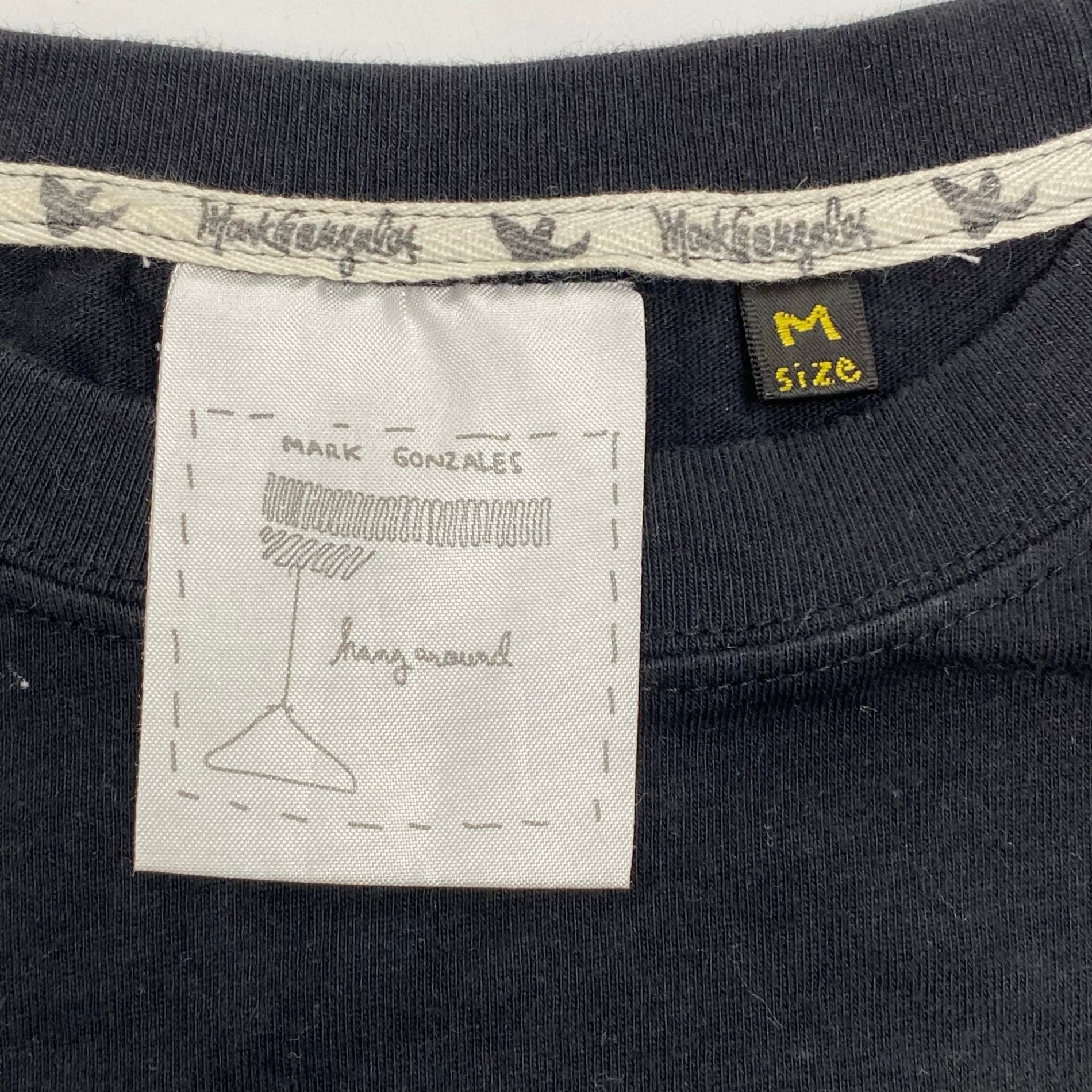 MARK GONZALES マークゴンザレス / 手書き聖母マリア Tシャツ ブラック SIZE：M