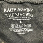 RAGE AGAINST THE MACHINE レイジアゲインストザマシーン / ダメージ加工 オフィシャルパーカー ブラック SIZE：L