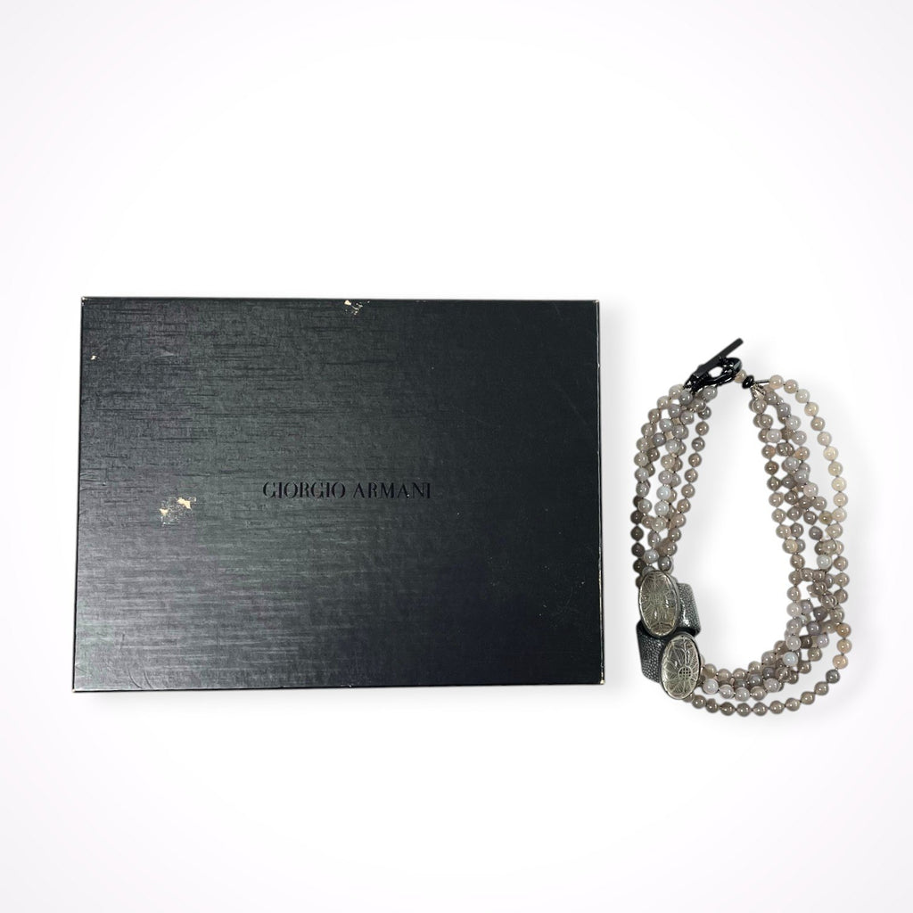GIORGIO ARMANI / ボールストーンネックレス 参考定価：200,000程度