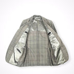 CC COLLECTION CORNELIANI / バージンウール チェック柄スーツ 参考定価：160,000程度 SIZE:46